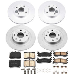 Power Stop CRK5931 Z17 Evolution Front And Rear Pad And Rotor Kit for 1997-2003 Ford Escort Rear Disc product image