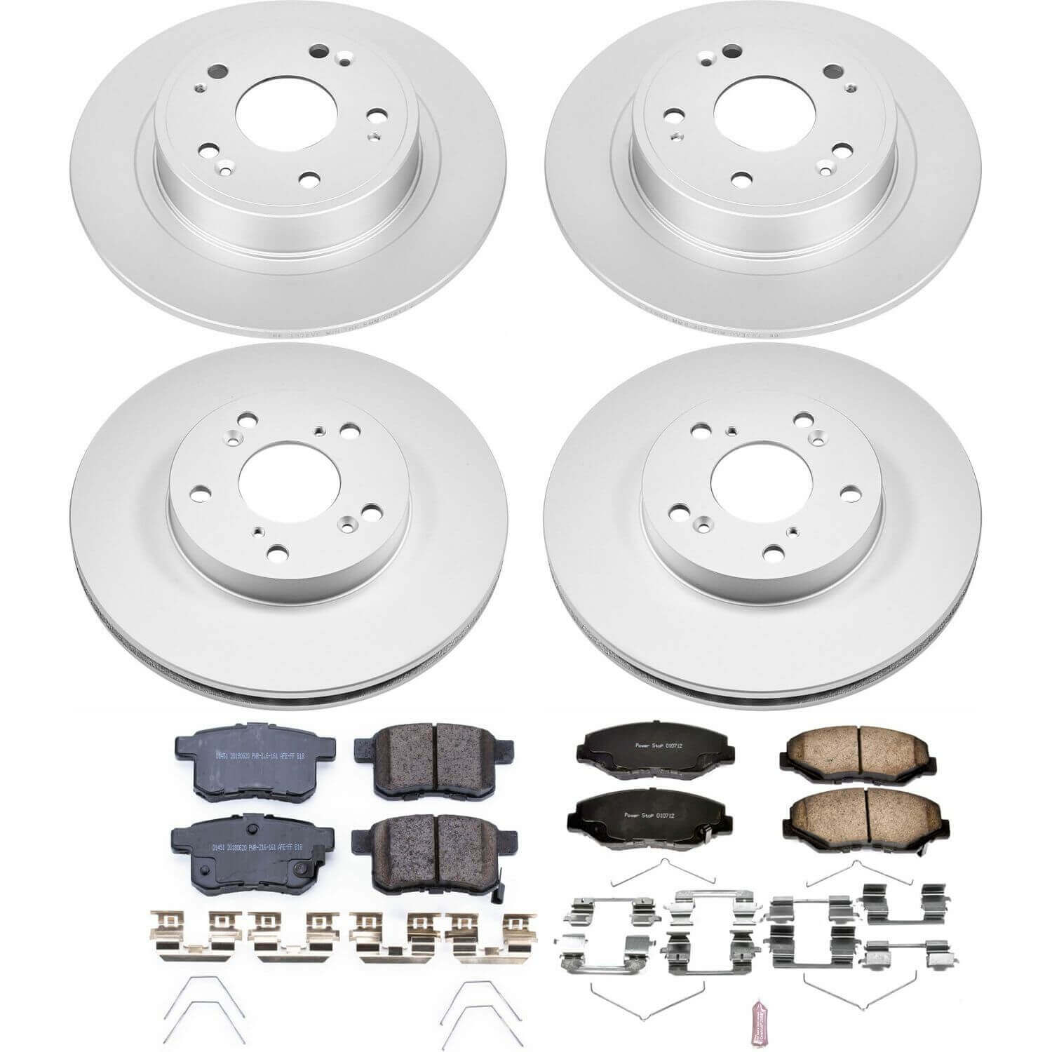 Power Stop CRK5934 Z17 Evolution Front And Rear Brake Kit for 2011-2012 Honda Accord LX, LX-P, LX-S, SE product image