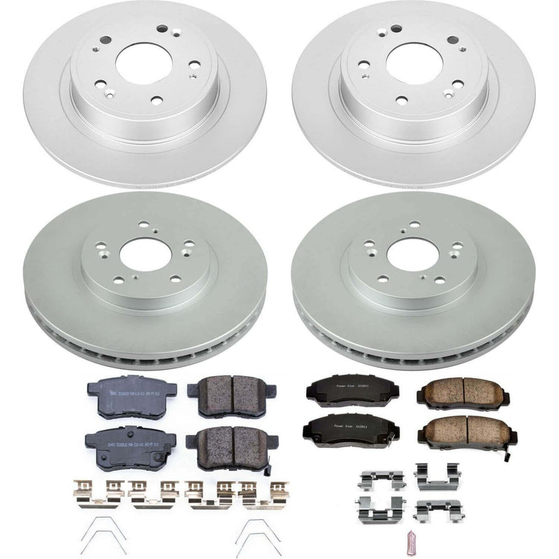 Power Stop CRK5935 Z17 Evolution Front And Rear Brake Kit for 2011 Honda Accord EX, EX-L Coupe (2 Door) product image