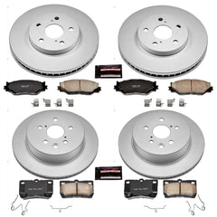Power Stop CRK5937 Z17 Evolution Front And Rear Pad And Rotor Kit for 2010 Lexus IS250 C product image
