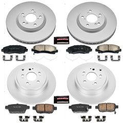 Power Stop CRK5940 Z17 Evolution Front And Rear Brake Kit for 2012-2014 Honda Ridgeline product image