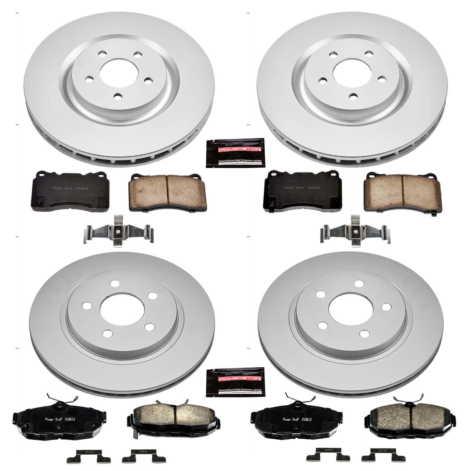 Power Stop CRK5942 Z17 Evolution Front And Rear Brake Kit for 2012 Ford Mustang Shelby GT500 product image