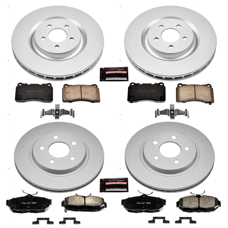 Power Stop CRK5942 Z17 Evolution Front And Rear Brake Kit for 2012 Ford Mustang Shelby GT500 product image
