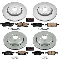 Power Stop CRK5955 Z17 Evolution Front And Rear Brake Kit for 2011-2017 Dodge Durango product image