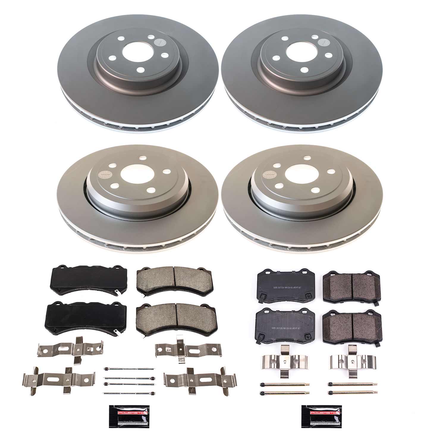 Power Stop CRK5958 Front And Rear Z17 Evolution Pad And Rotor Kit for 2012-2013 Jeep Grand Cherokee SRT8 product image