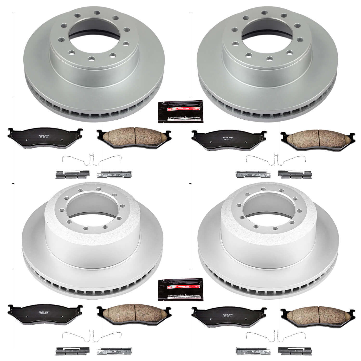 Power Stop CRK5965 Z17 Evolution Front And Rear Brake Kit for 2005-2009 Ford F-450 Super Duty product image