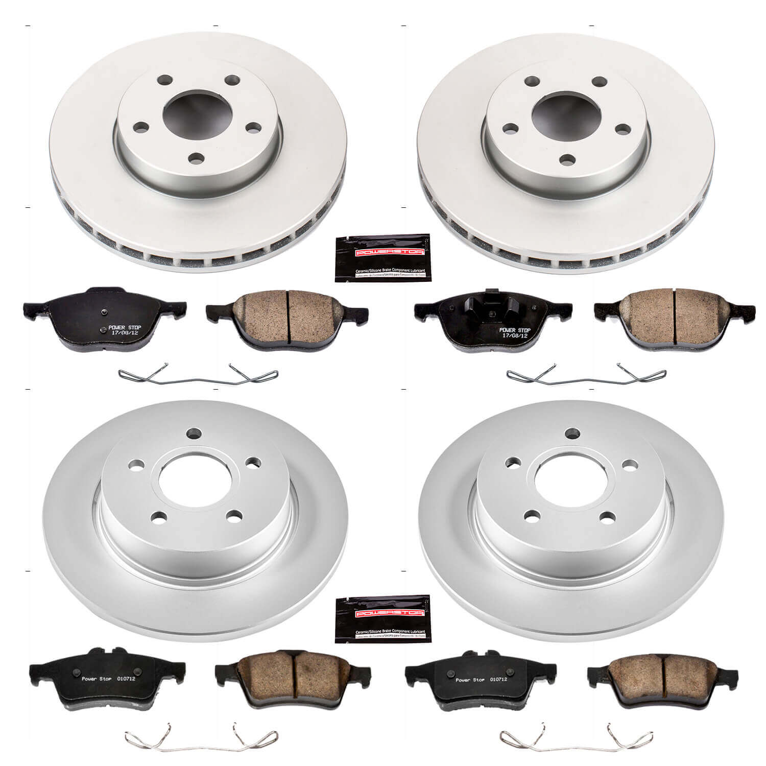 Power Stop CRK5977 Z17 Evolution Front And Rear Brake Kit for 2012 Ford Focus product image
