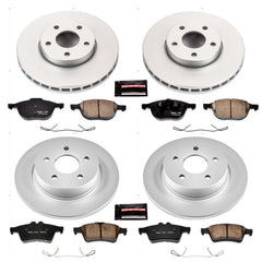Power Stop CRK5977 Z17 Evolution Front And Rear Brake Kit for 2012 Ford Focus product image
