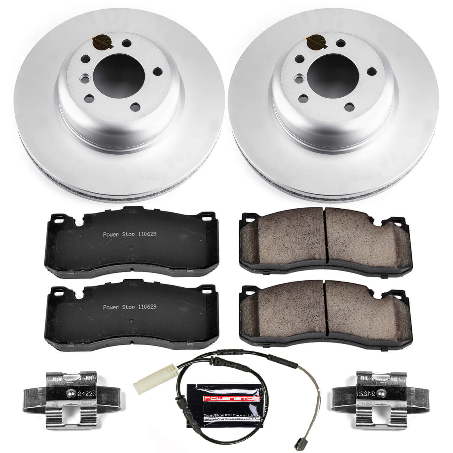 Power Stop CRK6004 Z23 Evolution Geomet Coated Front Pad And Rotor Kit for 2011-2013 BMW 135I product image
