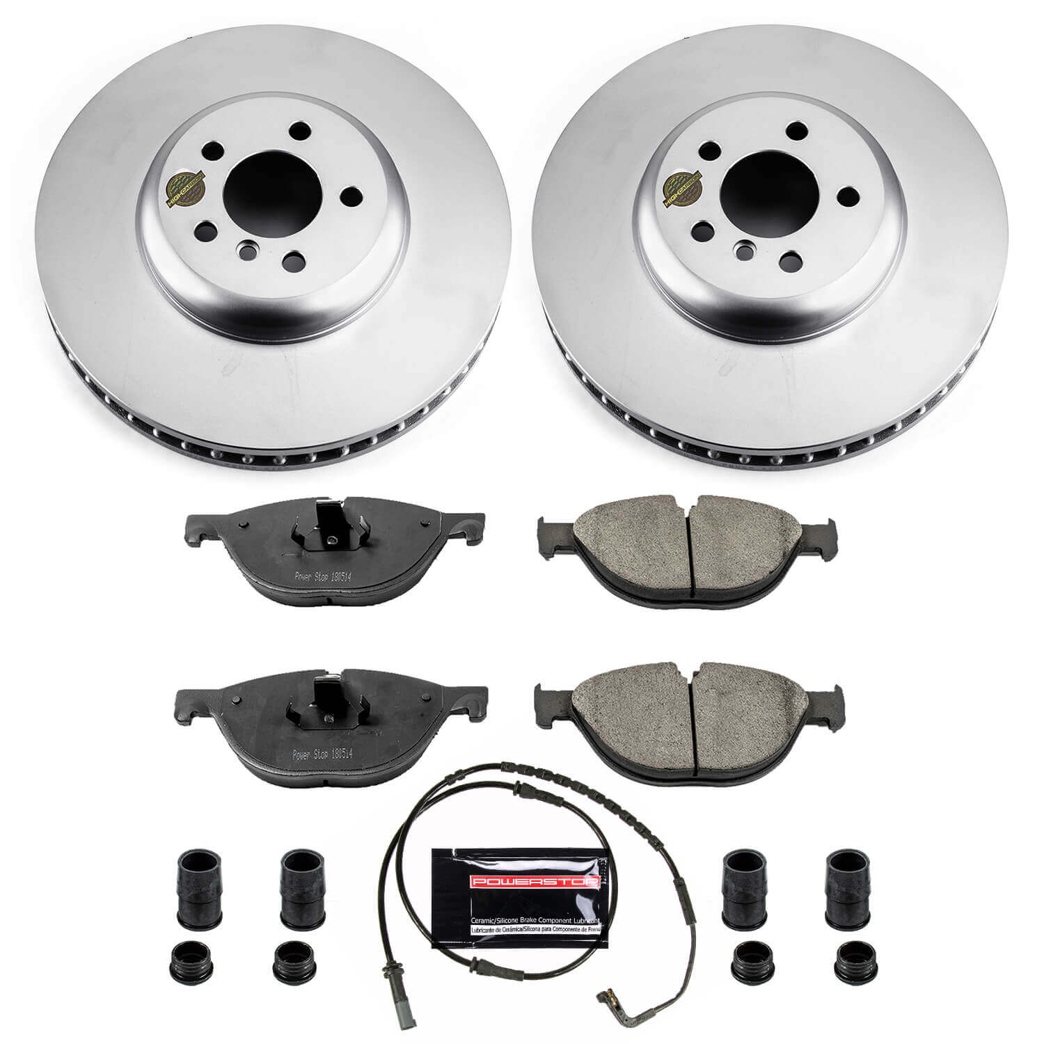 Power Stop CRK6012 Z23 Evolution Geomet Coated Front Pad And Rotor Kit for 2009 BMW 750I product image