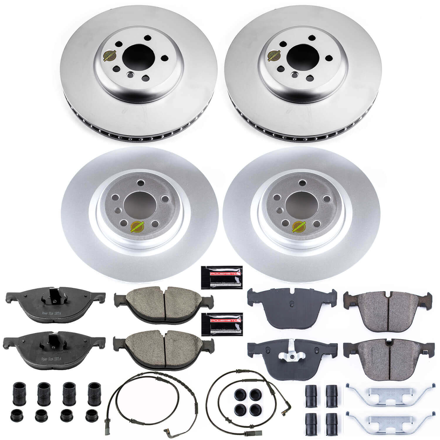 Power Stop CRK6013 Z23 Evolution Geomet Coated Front And Rear Pad And Rotor Kit for 2009 BMW 750I product image