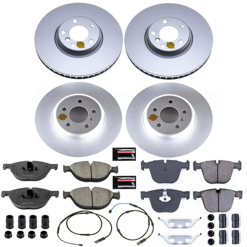Power Stop CRK6027 Z23 Evolution Geomet Coated Front And Rear Pad And Rotor Kit for 2010-2017 BMW 535I GT product image