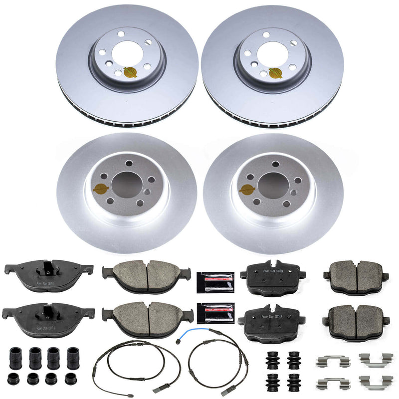 Power Stop CRK6029 Z23 Evolution Geomet Coated Front And Rear Pad And Rotor Kit for 2011-2016 BMW 550I product image