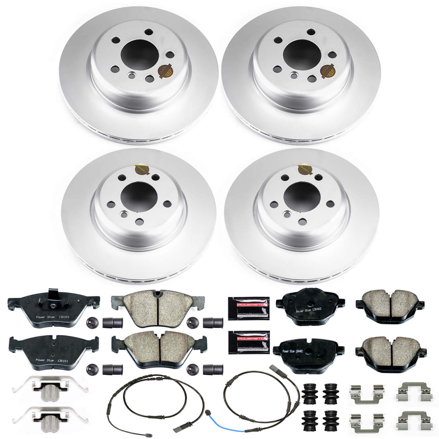 Power Stop CRK6033 Z23 Evolution Geomet Coated Front And Rear Pad And Rotor Kit for 2011-2016 BMW 528I product image