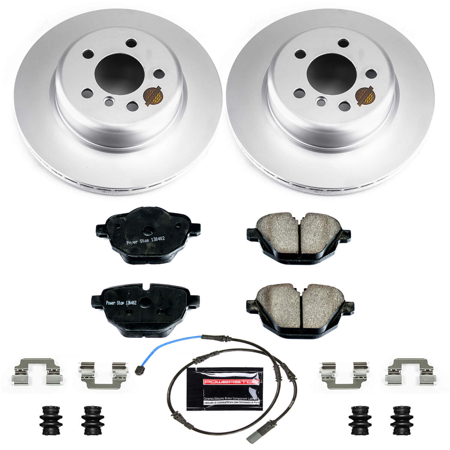 Power Stop CRK6034 Z23 Evolution Geomet Coated Rear Pad And Rotor Kit for 2011-2016 BMW 528I product image