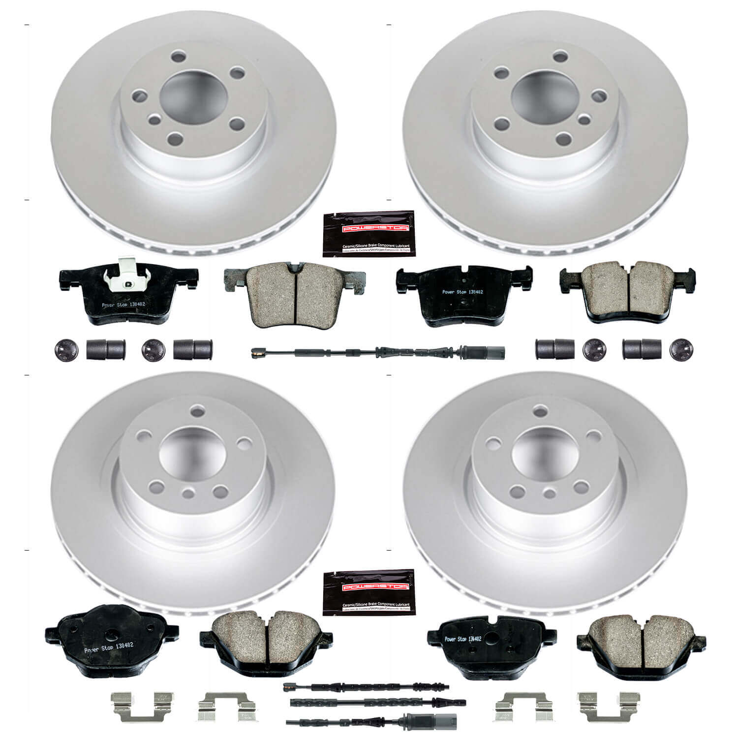 Power Stop CRK6039 Z17 Evolution Front And Rear Brake Kit for 2011-2017 BMW X3 product image