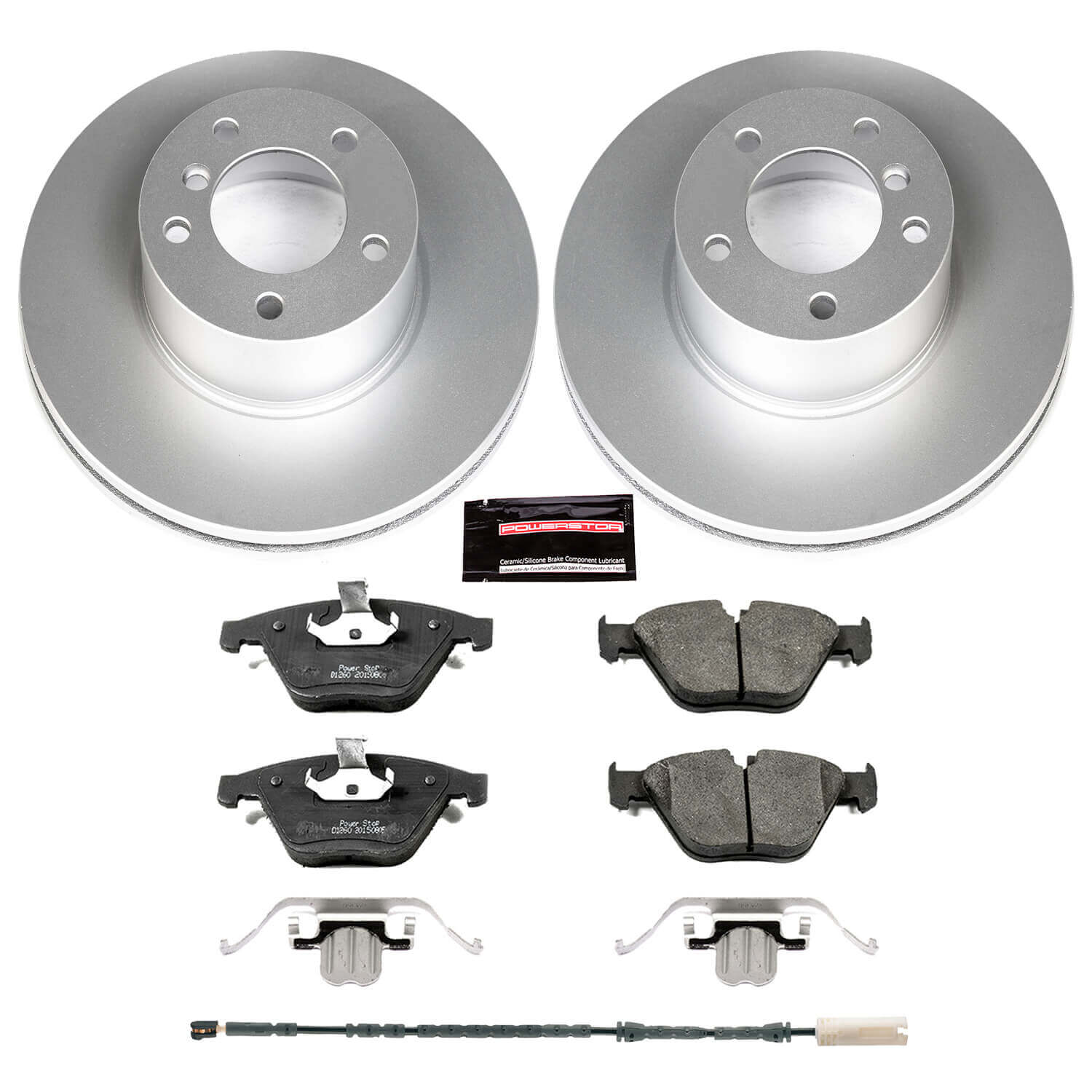 Power Stop CRK6073 Z23 Evolution Sport Front Brake Kit for 2011 BMW 328I Xdrive product image