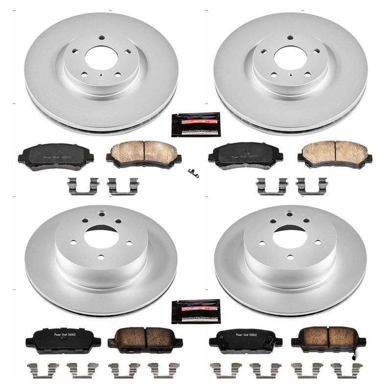 Power Stop CRK6075 Z17 Evolution Front And Rear Brake Kit for 2009-2014 Nissan Maxima product image