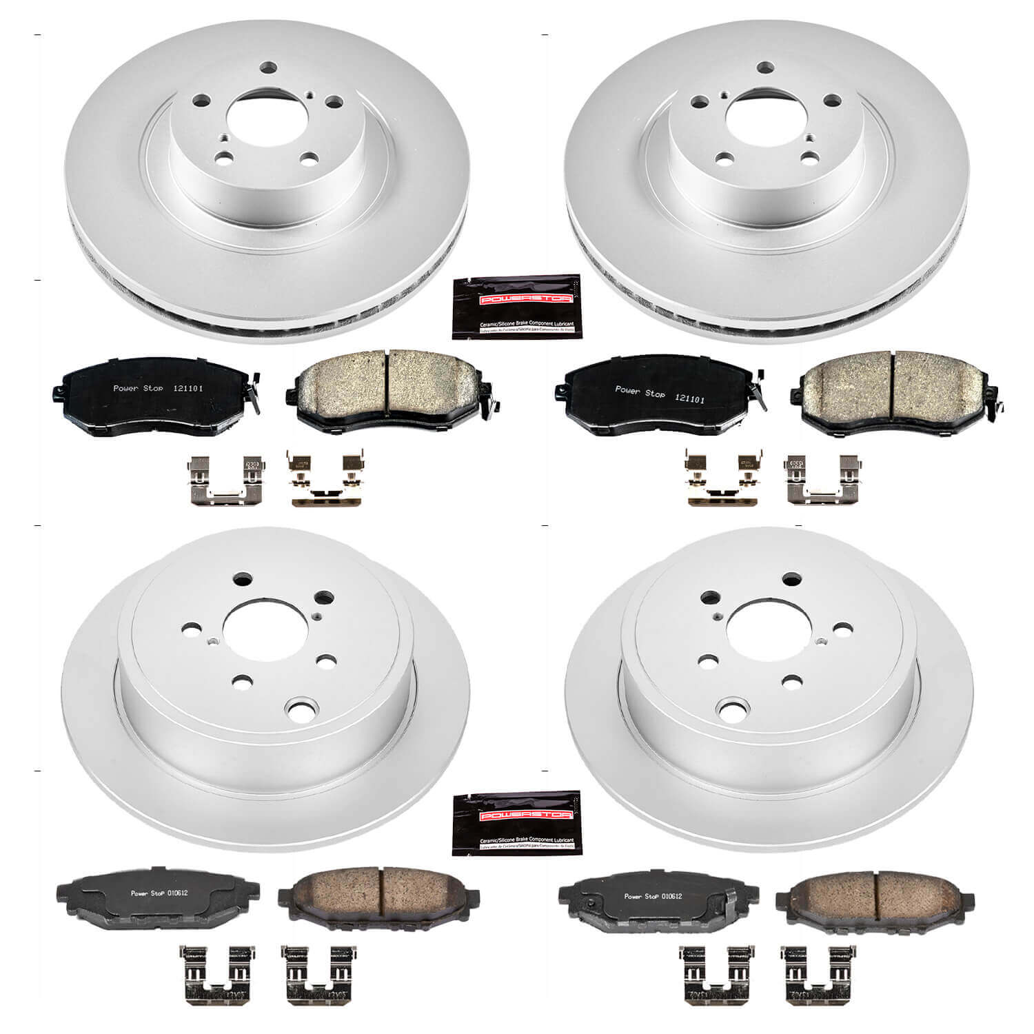 Power Stop CRK6083 Z17 Evolution Front And Rear Brake Kit for 2011-2013 Subaru Forester product image