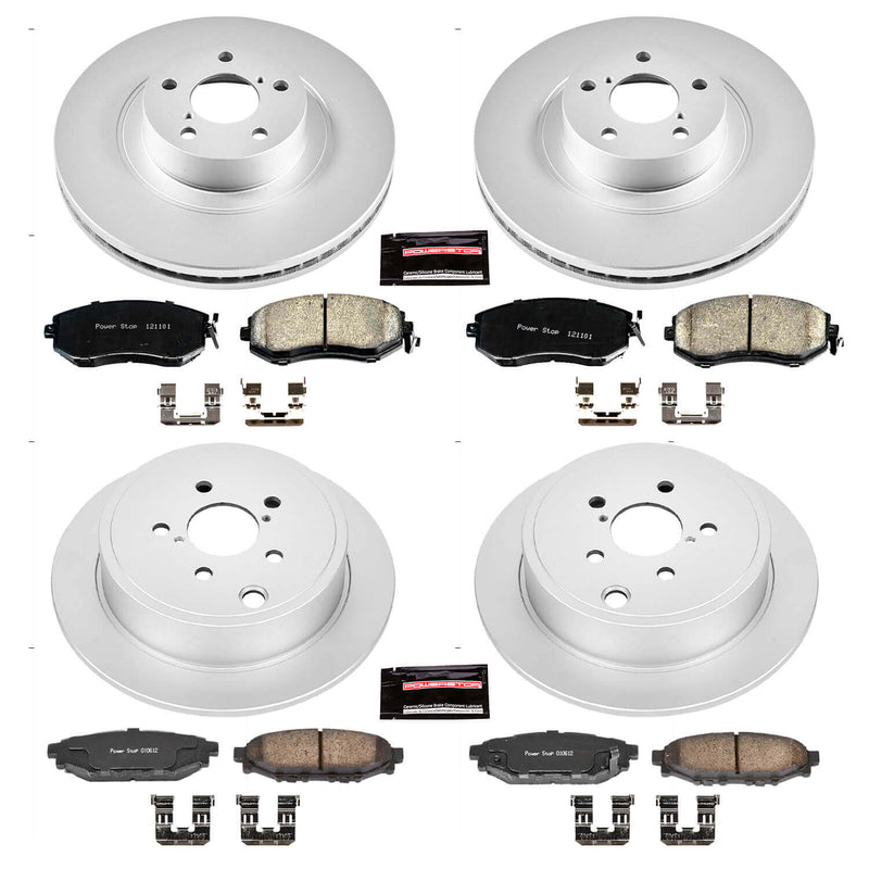 Power Stop CRK6083 Z17 Evolution Front And Rear Brake Kit for 2011-2013 Subaru Forester product image