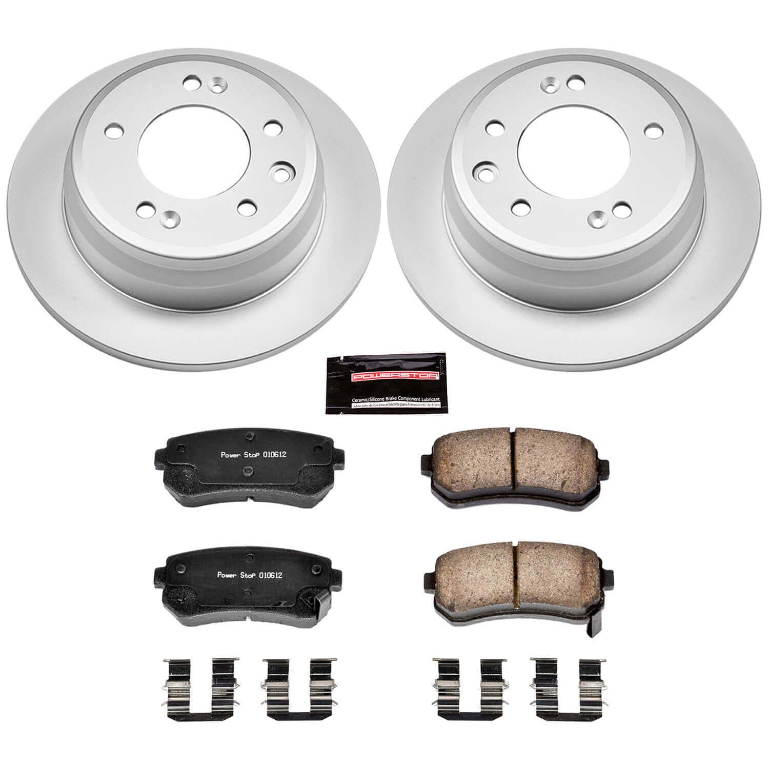 Power Stop CRK6093 Z17 Evolution Rear Brake Kit for 2009-2012 Hyundai Elantra Hatchback product image