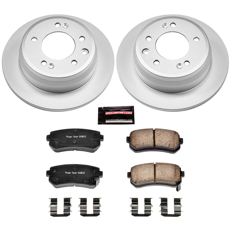 Power Stop CRK6093 Z17 Evolution Rear Brake Kit for 2009-2012 Hyundai Elantra Hatchback product image