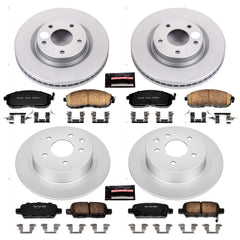 Power Stop CRK6095 Z17 Evolution Front And Rear Brake Kit for 2017-2018 Nissan Sentra Nismo, SR Turbo product image