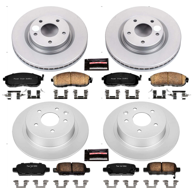 Power Stop CRK6095 Z17 Evolution Front And Rear Brake Kit for 2017-2018 Nissan Sentra Nismo, SR Turbo product image