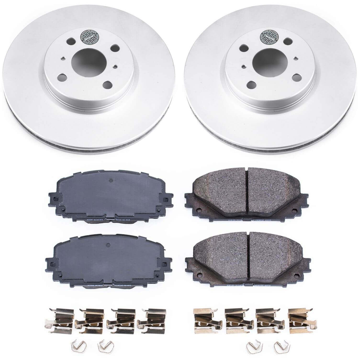 Power Stop CRK6104 Z17 Evolution Front Pad And Rotor Kit for 2012-2018 Toyota Yaris Rear Disc product image