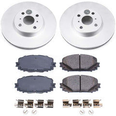 Power Stop CRK6104 Z17 Evolution Front Pad And Rotor Kit for 2012-2018 Toyota Yaris Rear Disc product image