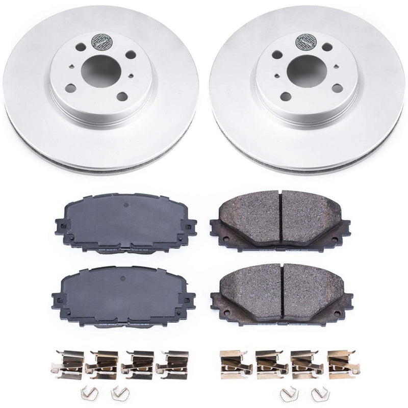 Power Stop CRK6104 Z17 Evolution Front Pad And Rotor Kit for 2012-2018 Toyota Yaris Rear Disc product image