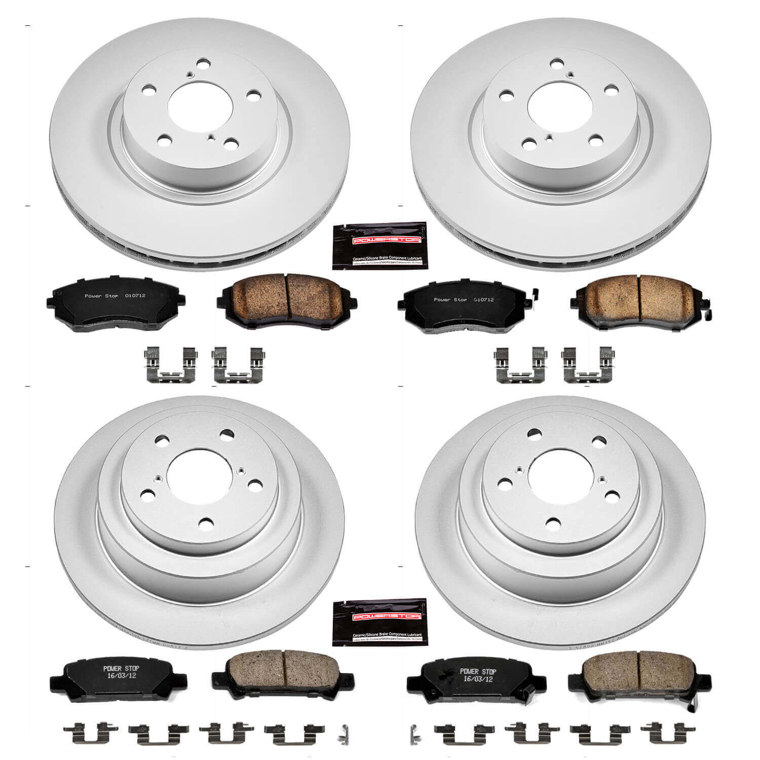 Power Stop CRK6109 Z17 Evolution Front And Rear Brake Kit for 2002-2003 Subaru Impreza RS product image