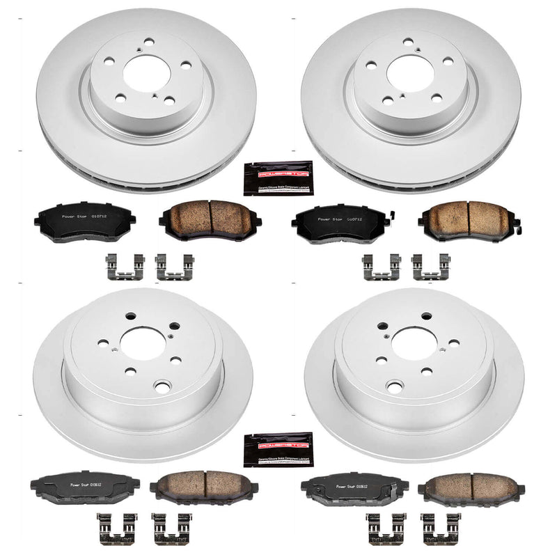 Power Stop CRK6110 Z17 Evolution Front And Rear Brake Kit for 2008 Subaru Impreza 2.5I, Outback Sport Rear Disc product image