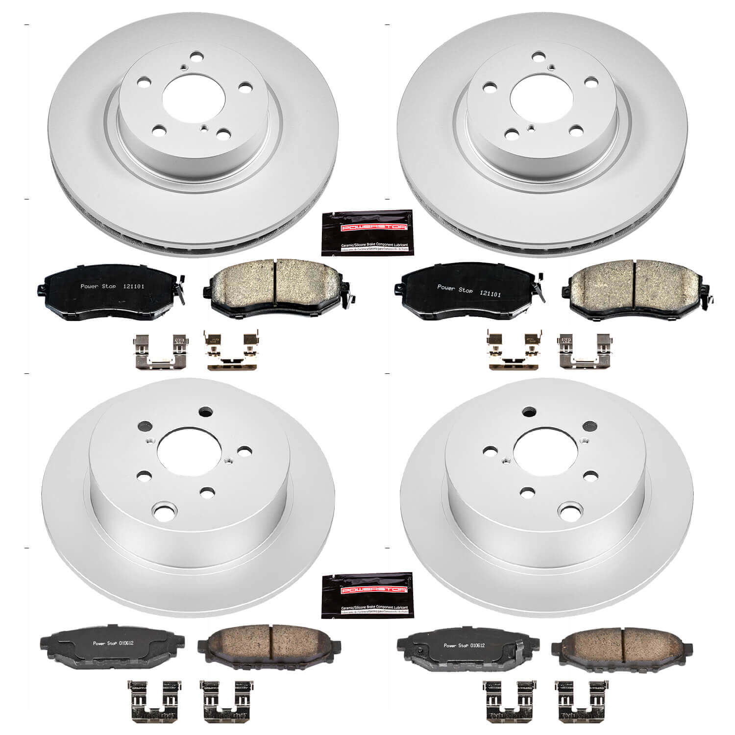 Power Stop CRK6113 Z17 Evolution Front And Rear Brake Kit for 2012-2014 Subaru Impreza Base, Limited, Premium, Sport Limited, Sport Premium product image