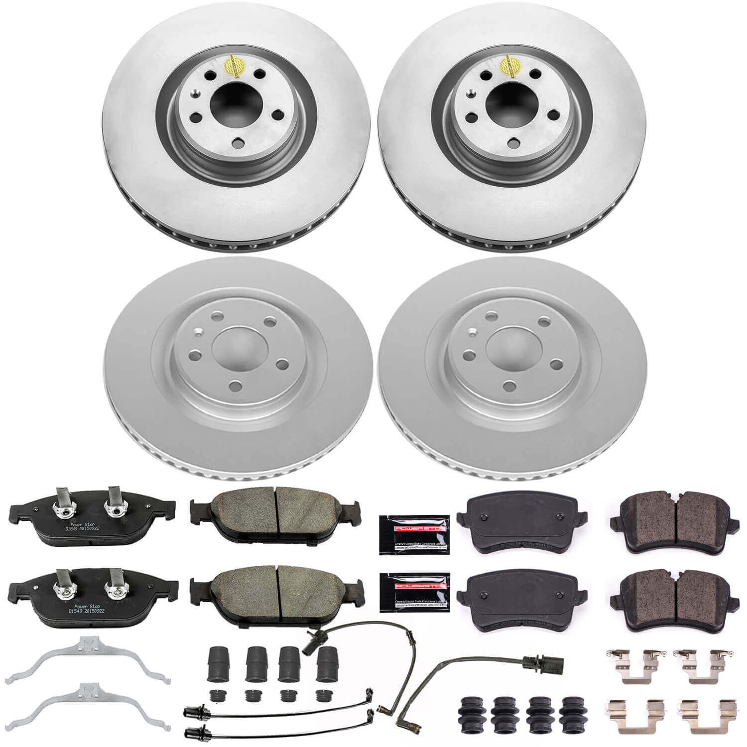 Power Stop CRK6130 Z23 Evolution Sport Front And Rear Brake Kit for 2016-2018 Audi A6 product image