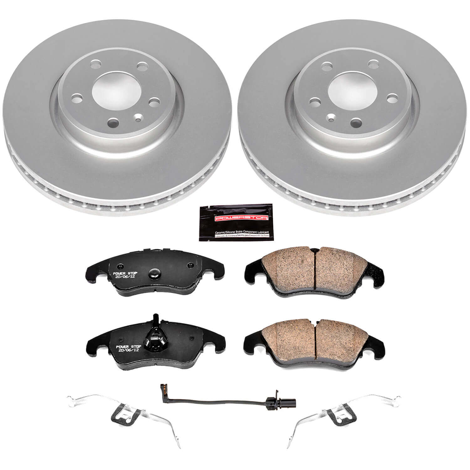 Power Stop CRK6133 Z23 Evolution Sport Front Brake Kit for 2012-2016 Audi A4 product image