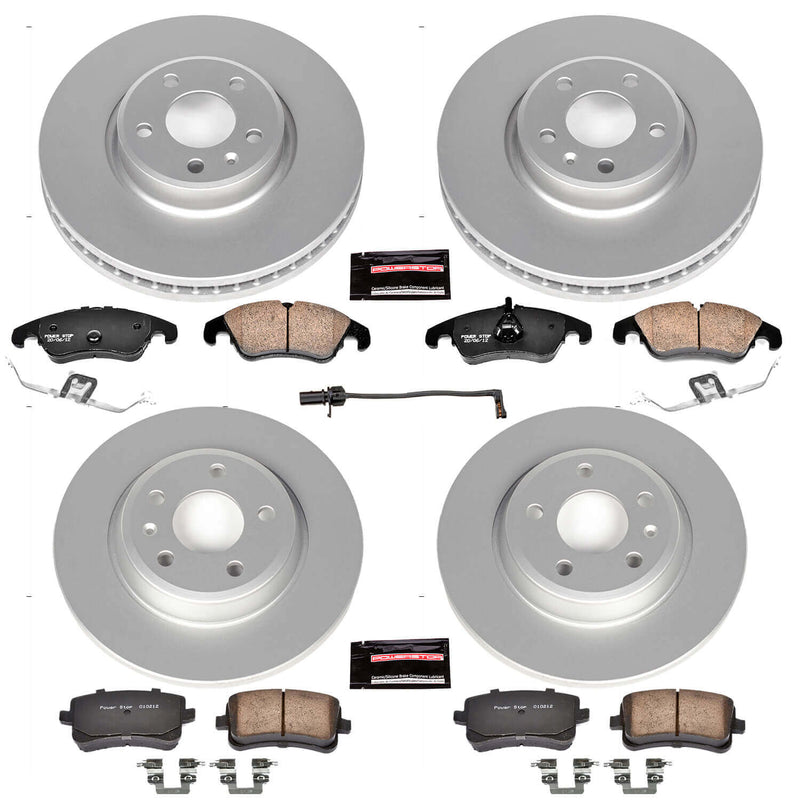 Power Stop CRK6134 Z23 Evolution Sport Front And Rear Brake Kit for 2012-2016 Audi A4 product image