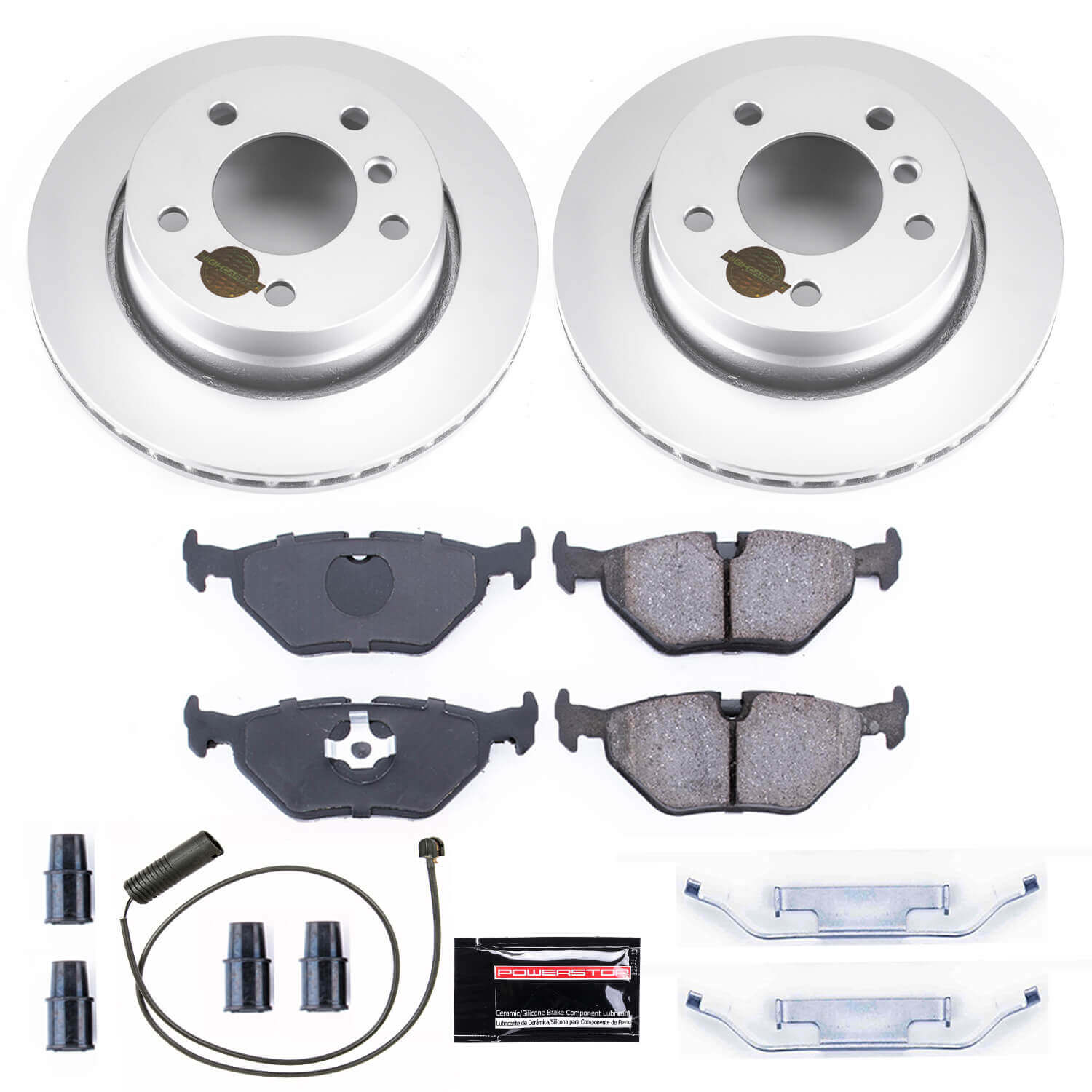 Power Stop CRK615 Z23 Evolution Geomet Coated Rear Pad And Rotor Kit for 1998 BMW 323I product image