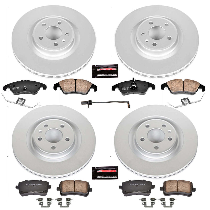 Power Stop CRK6155 Z23 Evolution Sport Front And Rear Brake Kit for 2011 Audi S4 product image