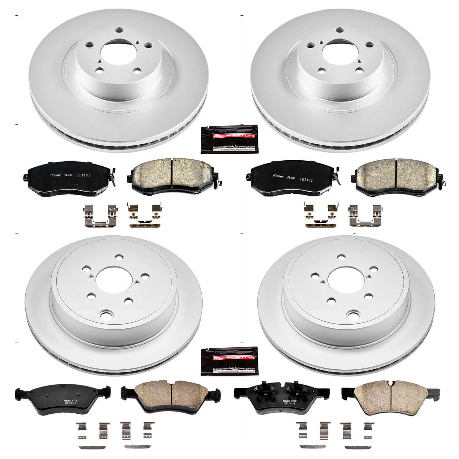 Power Stop CRK6164 Z17 Evolution Front And Rear Brake Kit for 2013-2016 Scion FR-S product image