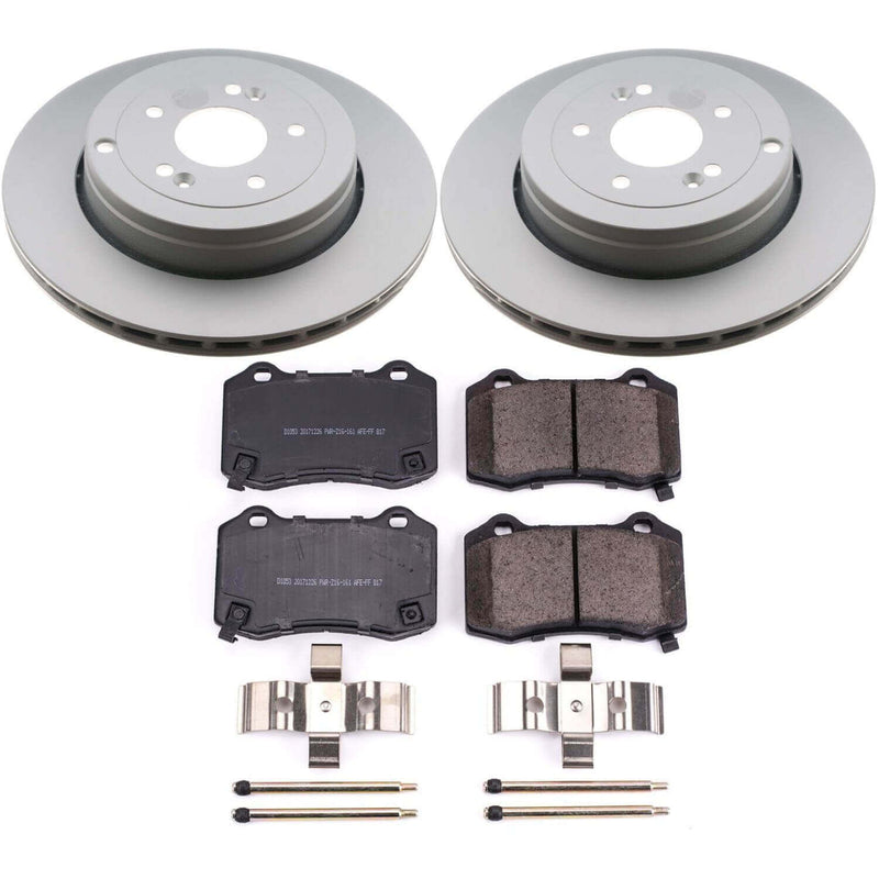 Power Stop CRK6165 Z17 Evolution Rear Pad And Rotor Kit for 2010-2016 Hyundai Genesis Coupe product image