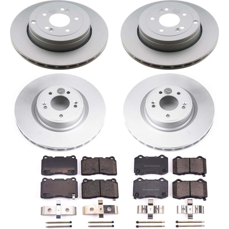 Power Stop CRK6167 Z17 Evolution Front And Rear Pad And Rotor Kit for 2010-2016 Hyundai Genesis Coupe product image