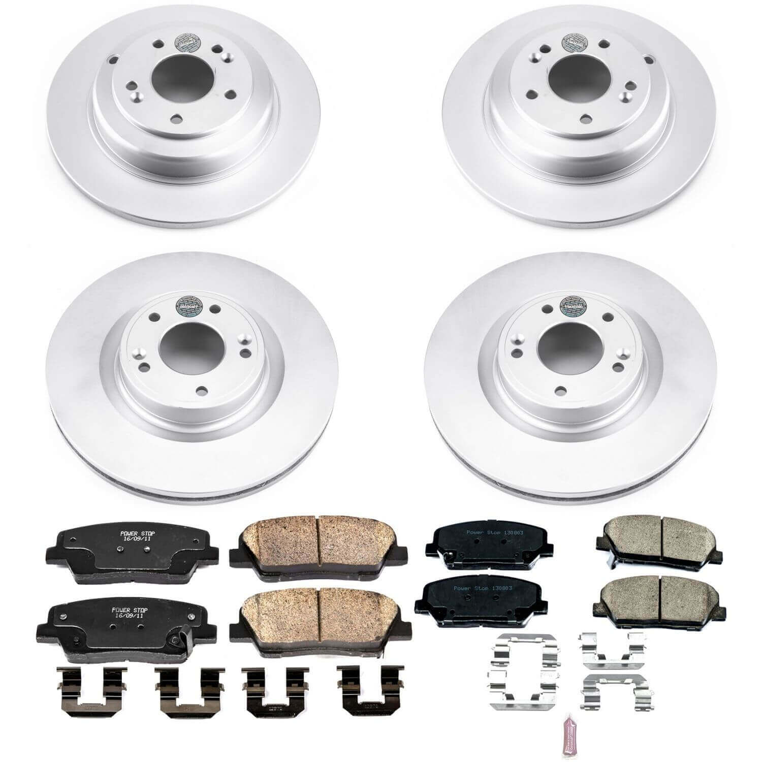 Power Stop CRK6170 Z17 Evolution Front And Rear Brake Kit for 2010-2016 Hyundai Genesis Coupe product image