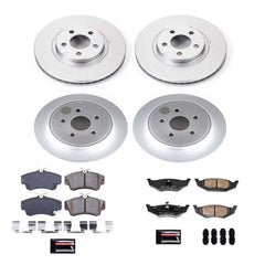 Power Stop CRK6180 Z17 Evolution Front And Rear Pad And Rotor Kit for 2010 Chrysler Pt Cruiser product image