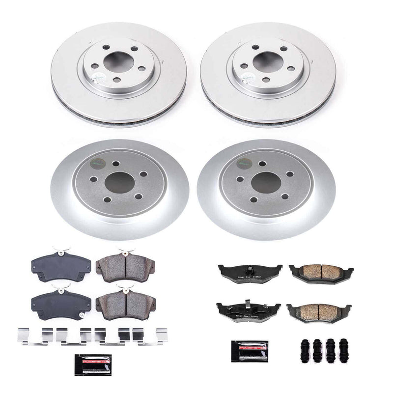 Power Stop CRK6180 Z17 Evolution Front And Rear Pad And Rotor Kit for 2010 Chrysler Pt Cruiser product image