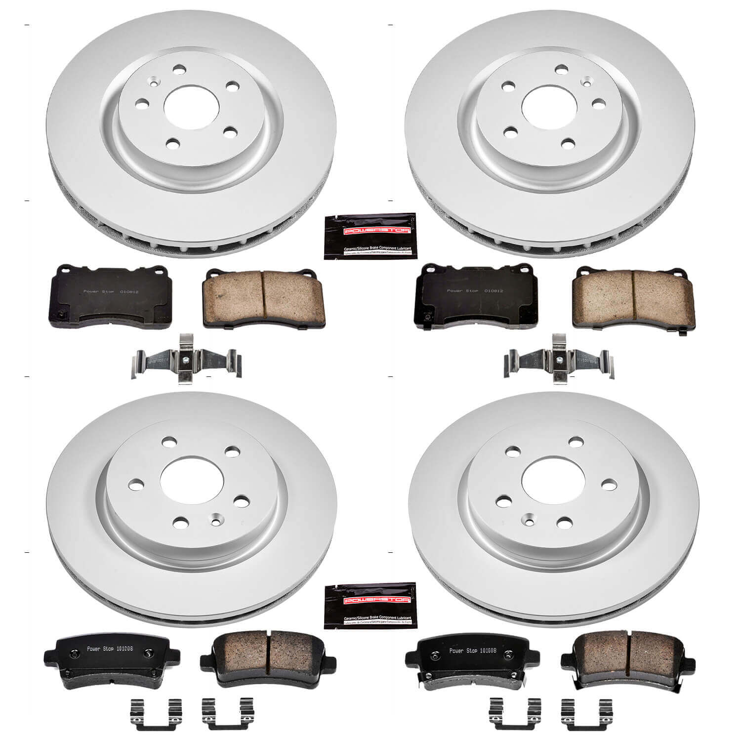 Power Stop CRK6188 Z17 Evolution Front And Rear Brake Kit for 2012-2013 Buick Regal product image