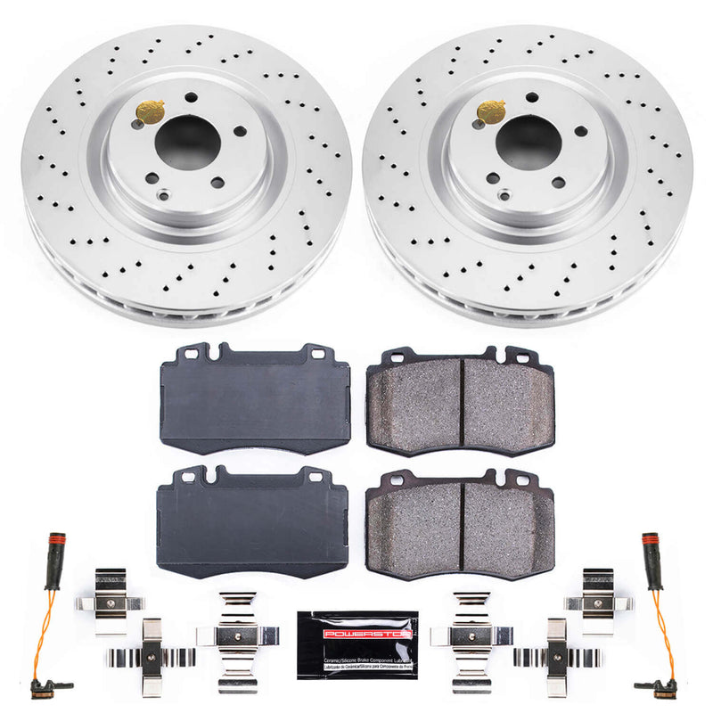 Power Stop CRK6205 Z23 Evolution Geomet Coated Front Pad And Rotor Kit for 2002-2004 Mercedes-Benz C32 AMG product image