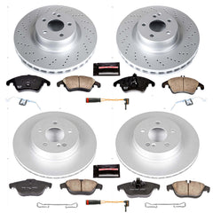 Power Stop CRK6206 Z23 Evolution Sport Front And Rear Brake Kit for 2012-2015 Mercedes-Benz C250 product image