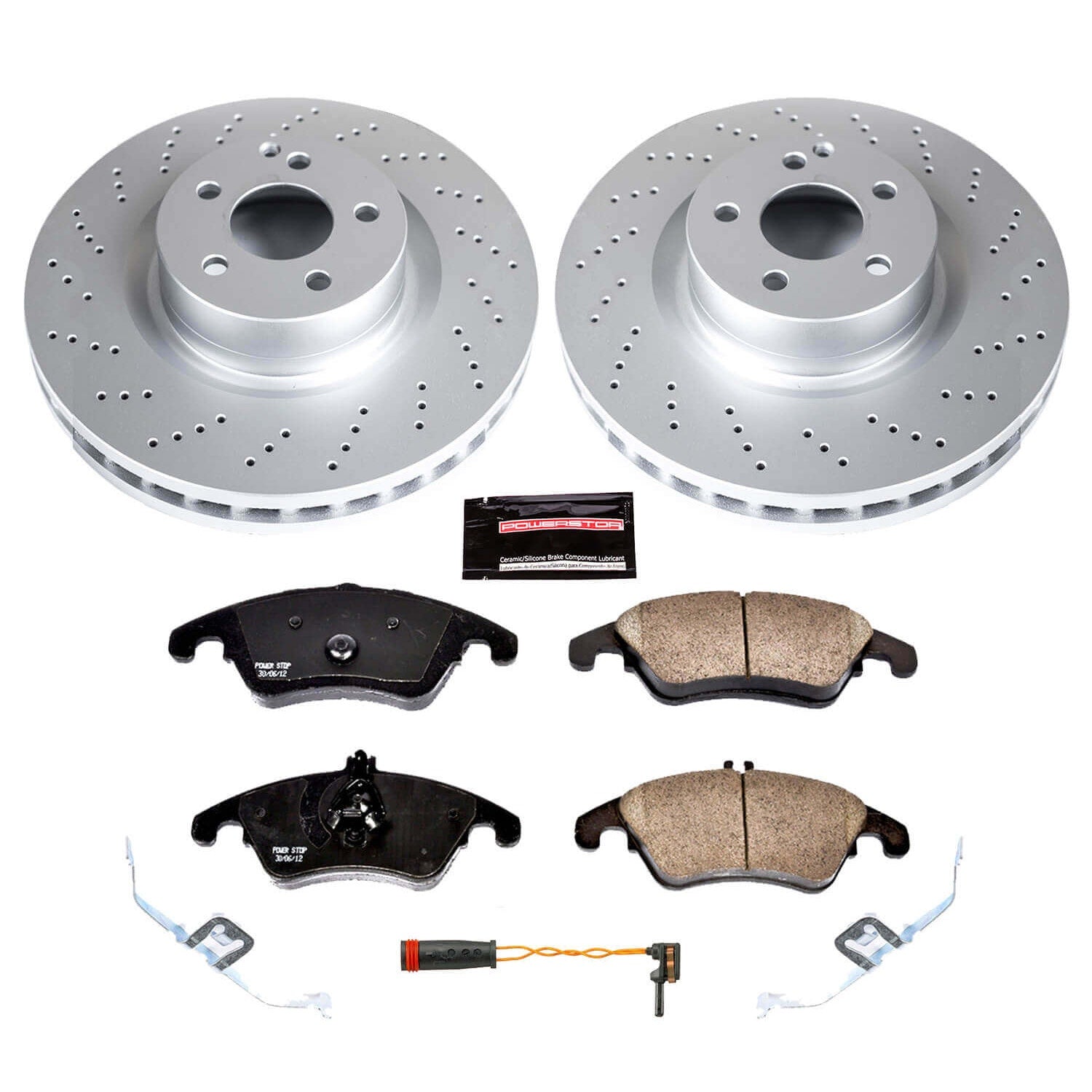 Power Stop CRK6207 Z23 Evolution Sport Front Brake Kit for 2012-2015 Mercedes-Benz C250 product image