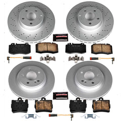 Power Stop CRK6211 Z23 Evolution Sport Front And Rear Brake Kit for 1999-2003 Mercedes-Benz CL500 product image